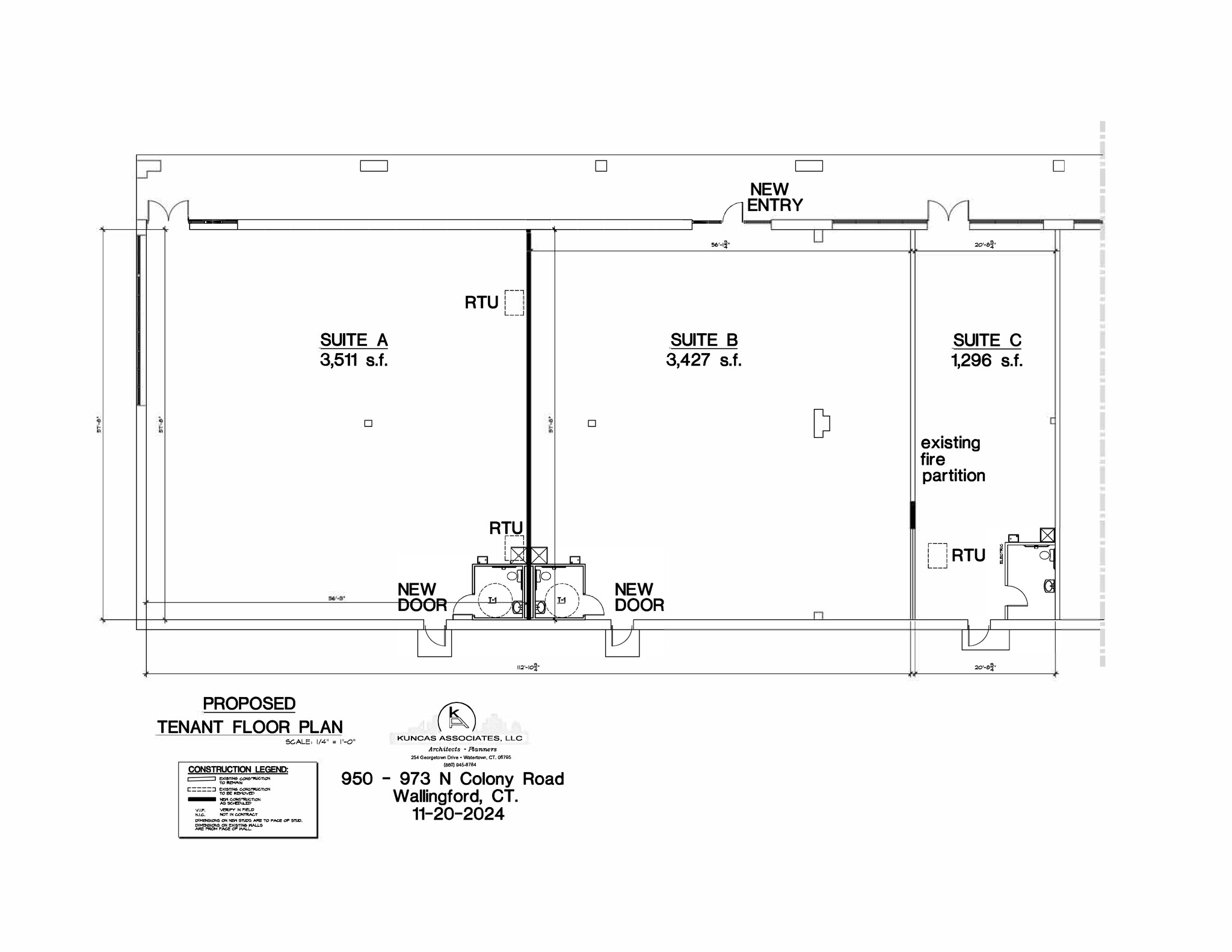 950-978 N Colony Rd, Wallingford, CT for rent Site Plan- Image 1 of 1