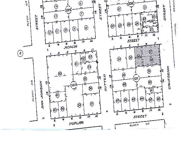 430 E Acacia St, Stockton, CA for sale - Plat Map - Image 2 of 6