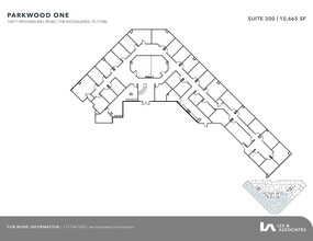 10077 Grogans Mill Rd, The Woodlands, TX for rent Floor Plan- Image 1 of 2