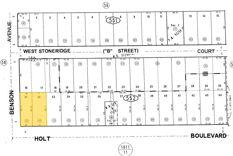 1542 W Holt Blvd, Ontario, CA for sale - Plat Map - Image 1 of 1