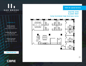 1301 W 22nd St, Oak Brook, IL for rent Floor Plan- Image 1 of 1