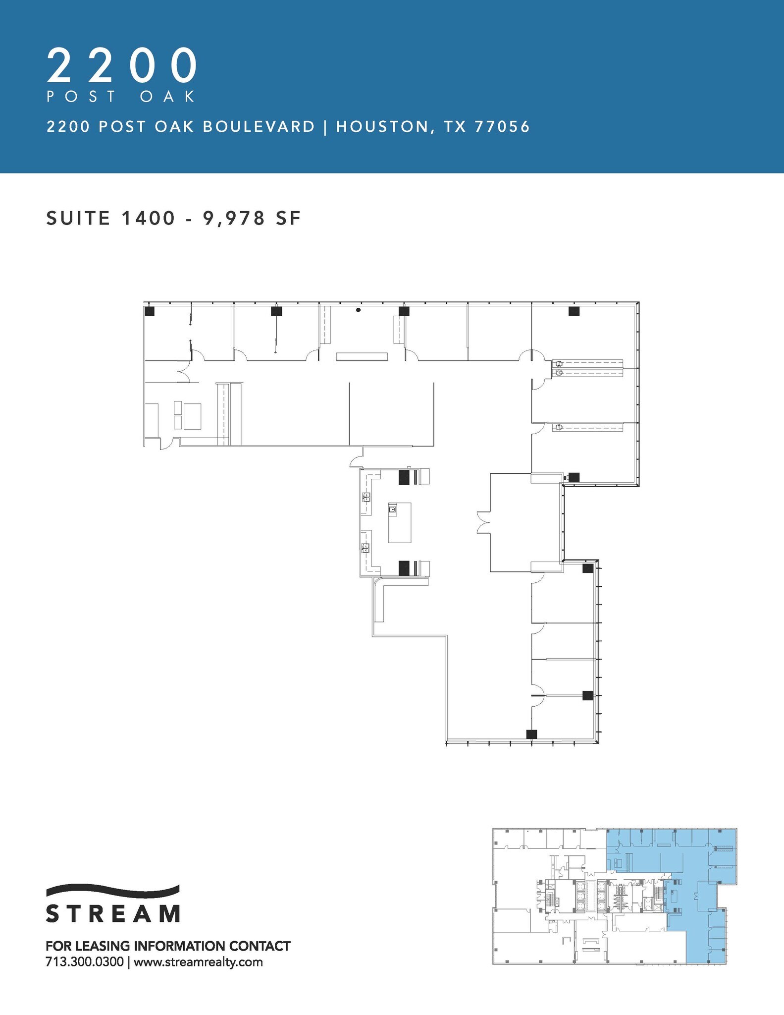 2200 Post Oak Blvd, Houston, TX to rent Floor Plan- Image 1 of 1