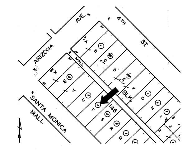 1319-1323 3rd St. Promenade, Santa Monica, CA for rent - Plat Map - Image 2 of 4