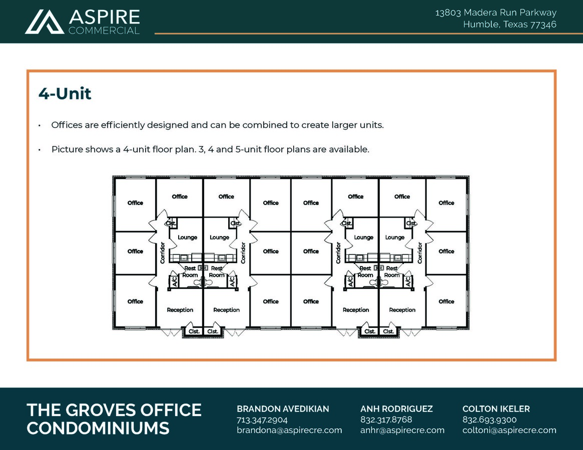 13803 Madera Run, Humble, TX 77346 - Unit 101 -  - Floor Plan - Image 1 of 5