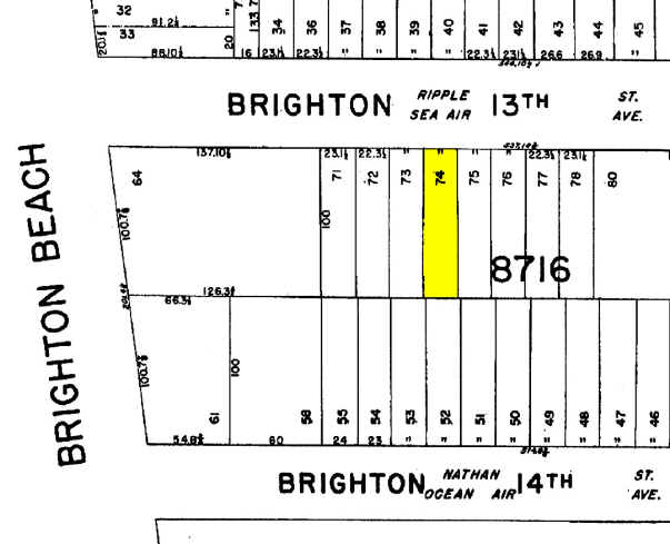 3084 Brighton 13Th St, Brooklyn, NY for sale - Plat Map - Image 1 of 1