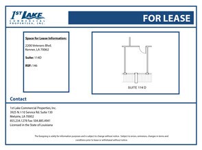 2200 Veterans Memorial Blvd, Kenner, LA for rent Floor Plan- Image 1 of 1