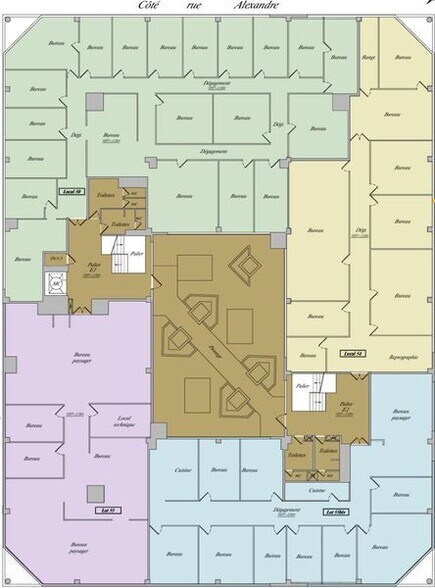 Light Industrial in Gennevilliers to rent - Floor Plan - Image 3 of 6
