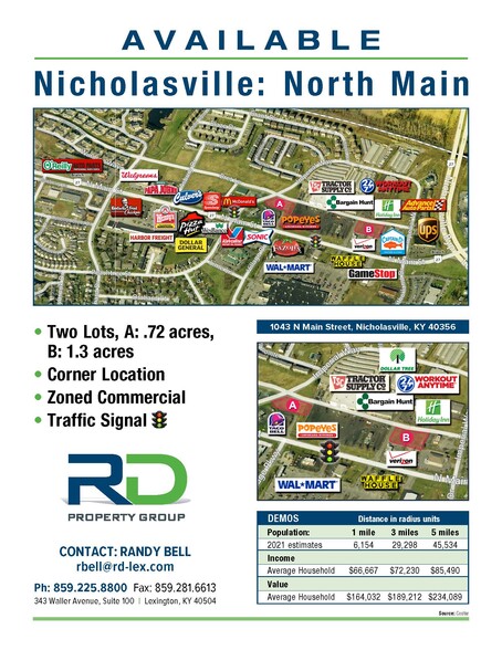 1021 N Main St, Nicholasville, KY for rent - Site Plan - Image 1 of 2