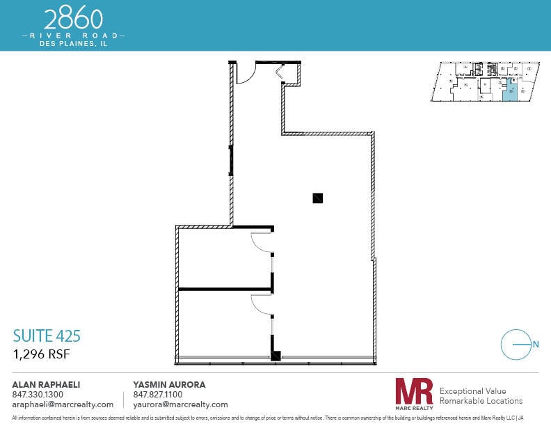 2860 S River Rd, Des Plaines, IL to rent Floor Plan- Image 1 of 4