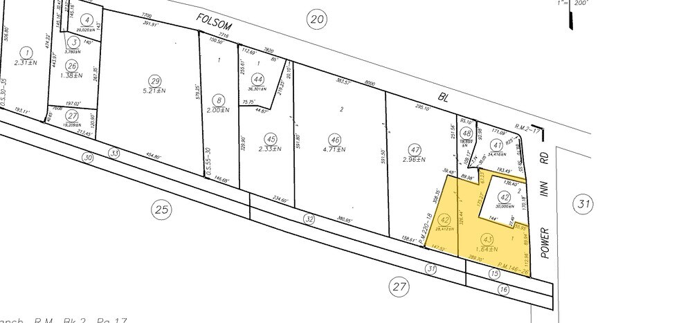 2800 Power Inn Rd, Sacramento, CA for sale - Plat Map - Image 1 of 1