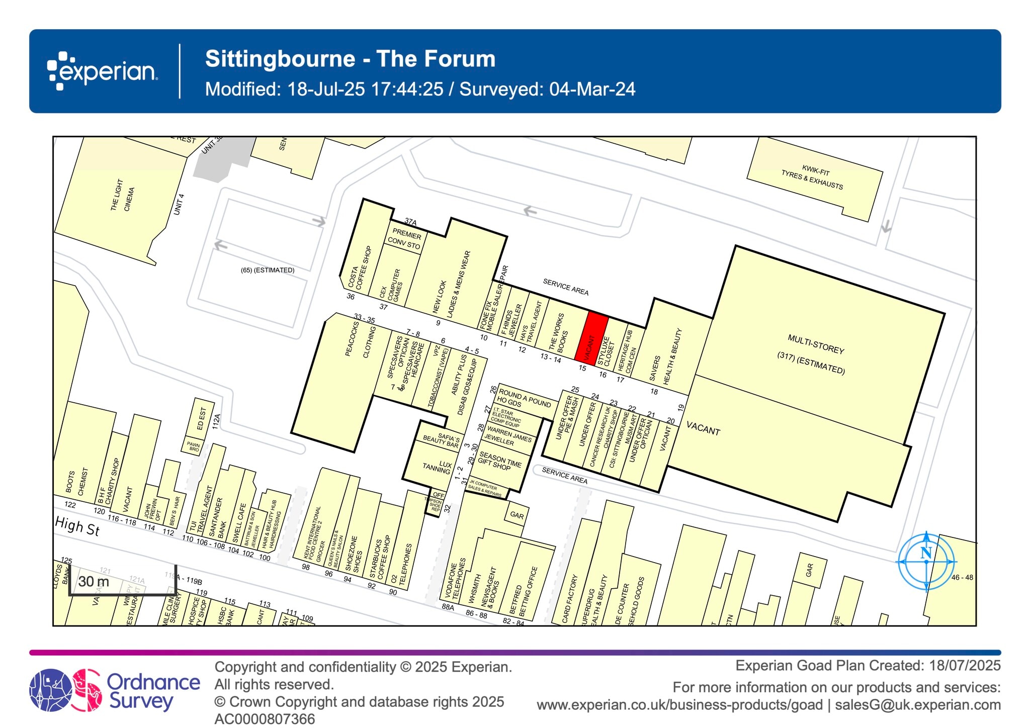 High St, Sittingbourne to rent Site Plan- Image 1 of 2