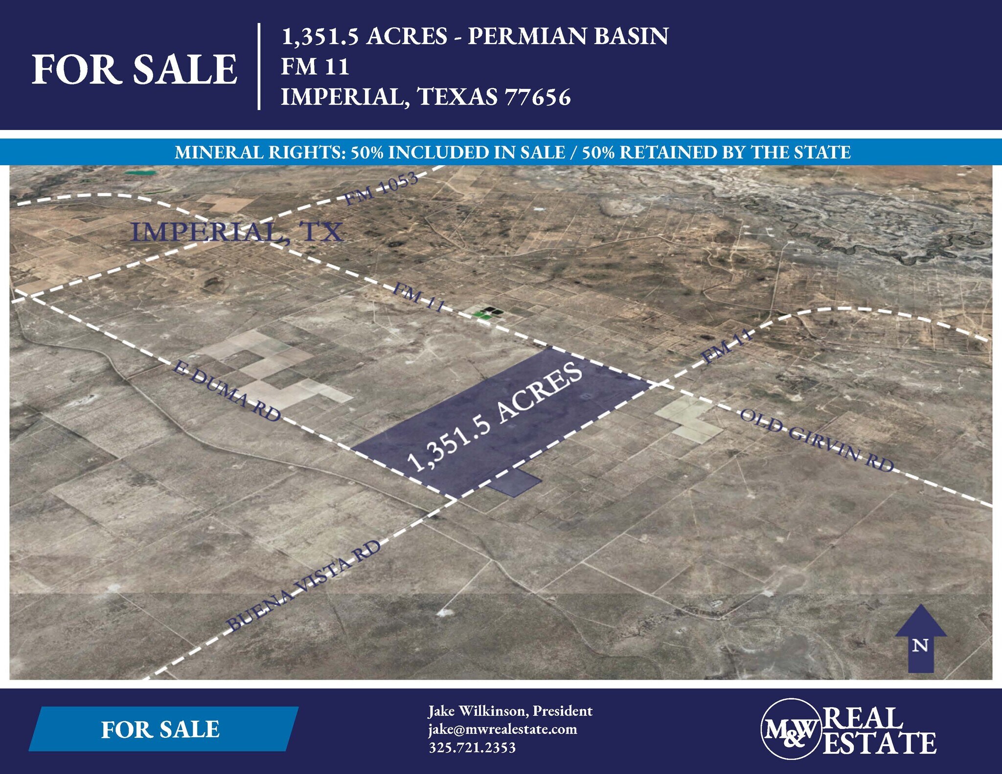 FM 11, Imperial, TX for sale Aerial- Image 1 of 2