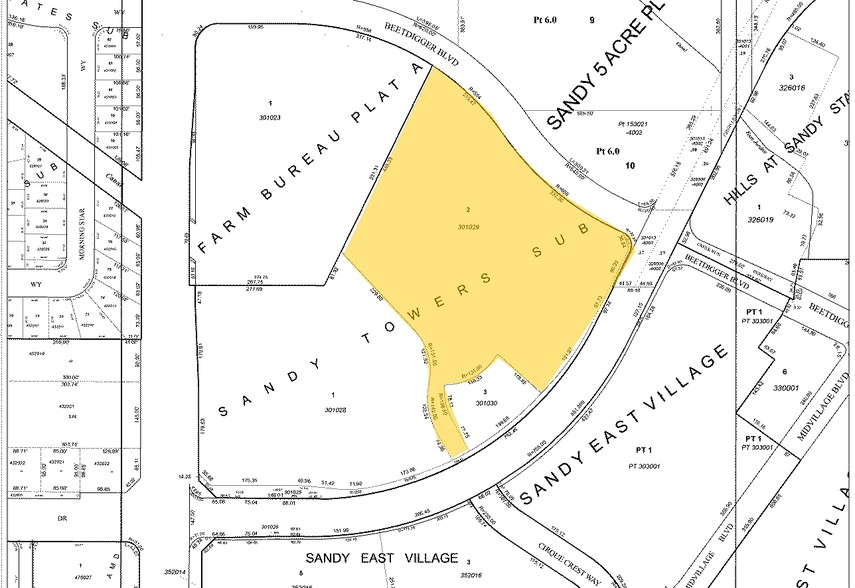 111 E Sego Lily Dr, Sandy, UT for rent - Plat Map - Image 2 of 5