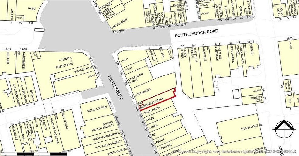 160 High St, Southend On Sea to rent - Goad Map - Image 2 of 10