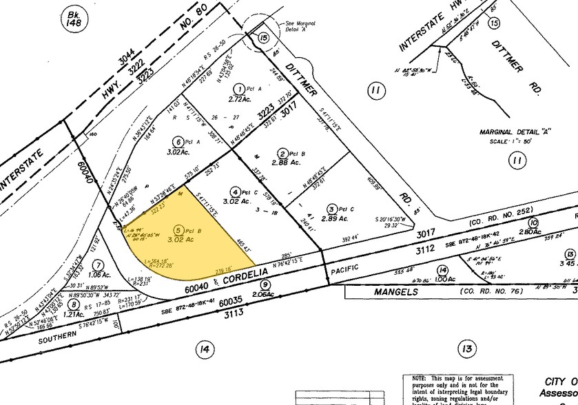 9310-9324 W Cordelia Rd, Fairfield, CA for rent - Plat Map - Image 3 of 3