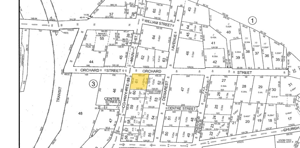 192-200 Main St, Nanuet, NY for rent - Plat Map - Image 3 of 3