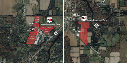 Eaton Rapids Industrial Parks, Eaton Rapids, MI - aerial  map view - Image1