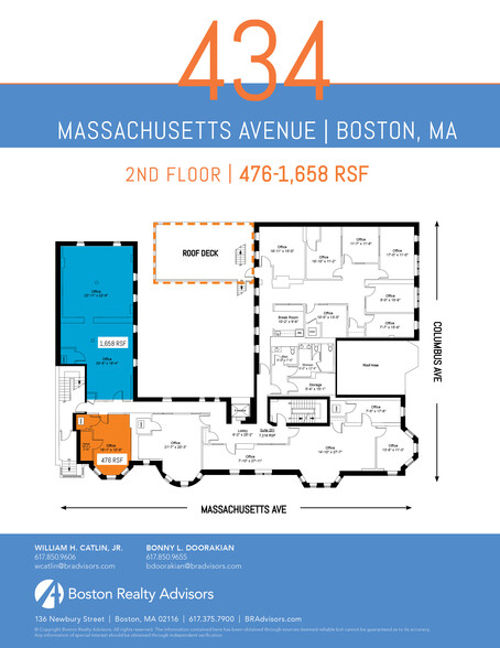 434-440 Massachusetts Ave, Boston, MA for rent - Floor Plan - Image 3 of 6