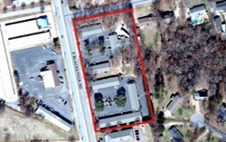 347-357 E Blackstock Rd, Spartanburg, SC - aerial  map view