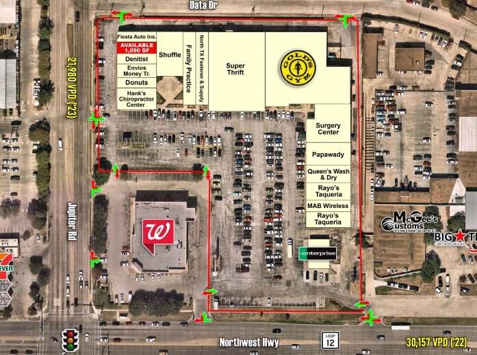 11411 Northwest Hwy, Dallas, TX for rent Site Plan- Image 1 of 1