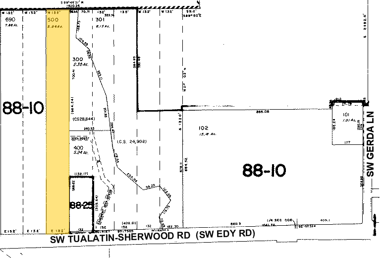 15025 SW Tualatin-Sherwood Rd, Sherwood, OR for sale - Plat Map - Image 2 of 8