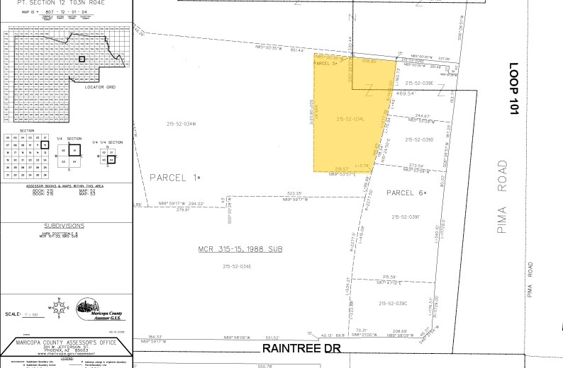 8698 E Raintree Dr, Scottsdale, AZ to rent - Plat Map - Image 2 of 25