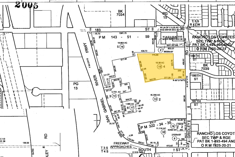 1-500 Lakewood Center Mall, Lakewood, CA for rent - Plat Map - Image 2 of 16