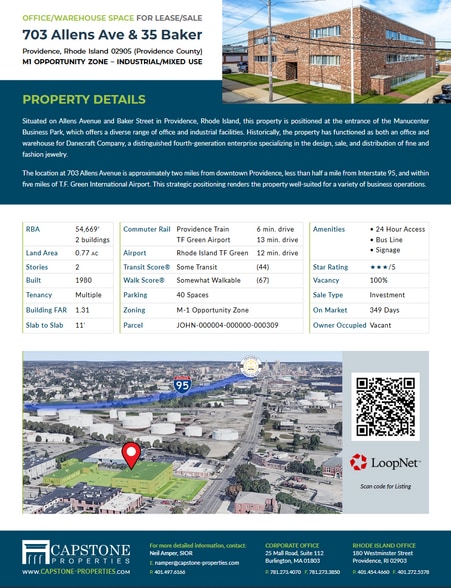 703 Allens Ave & 35 Baker Ave portfolio of 2 properties for sale on LoopNet.co.uk - Building Photo - Image 1 of 22