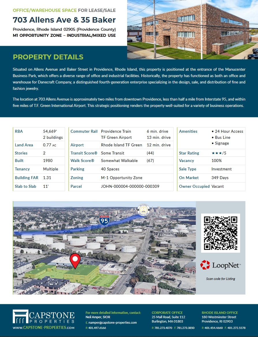 703 Allens Ave & 35 Baker Ave portfolio of 2 properties for sale on LoopNet.co.uk Building Photo- Image 1 of 23