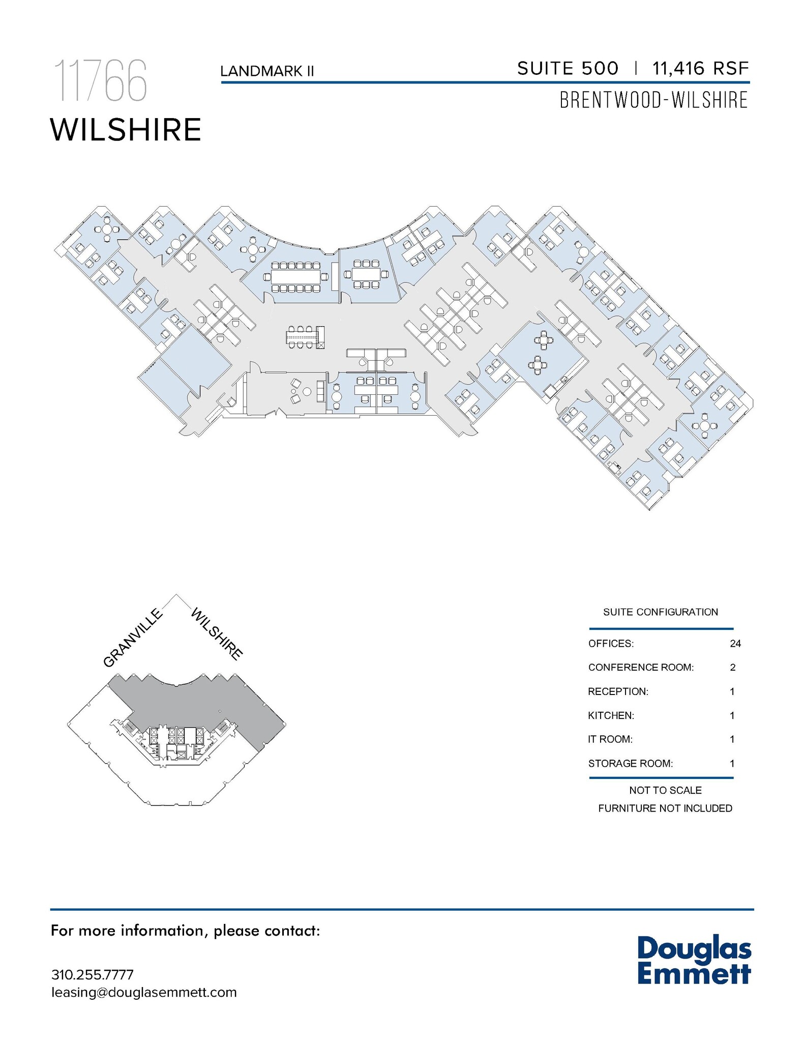 11766 Wilshire Blvd, Los Angeles, CA to rent Floor Plan- Image 1 of 1