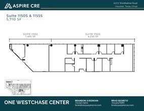 10777 Westheimer Rd, Houston, TX to rent Floor Plan- Image 2 of 2