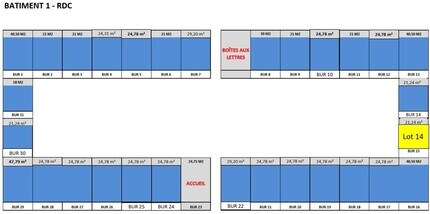 Office in Lieusaint to rent Floor Plan- Image 1 of 1