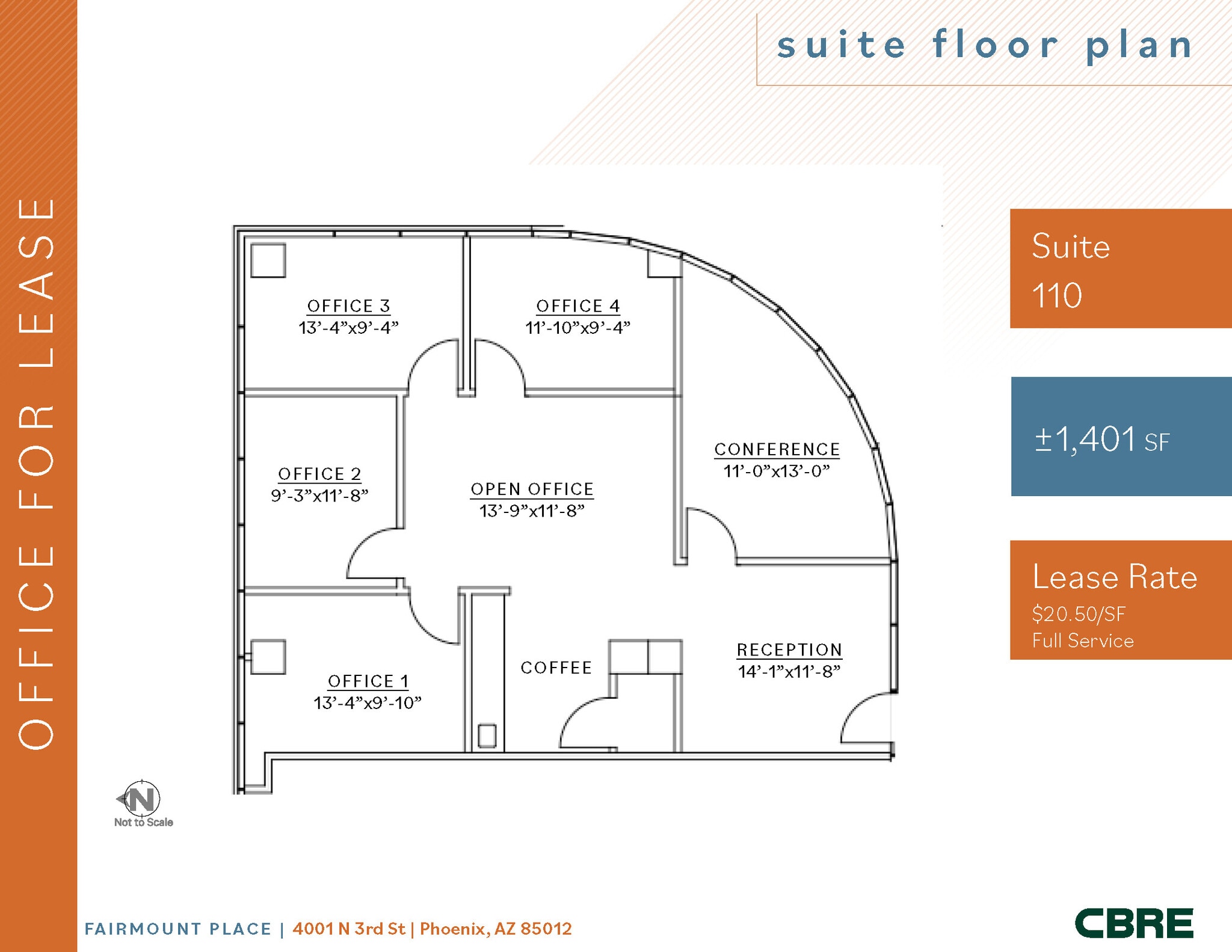 4001 N 3rd St, Phoenix, AZ to rent Floor Plan- Image 1 of 1