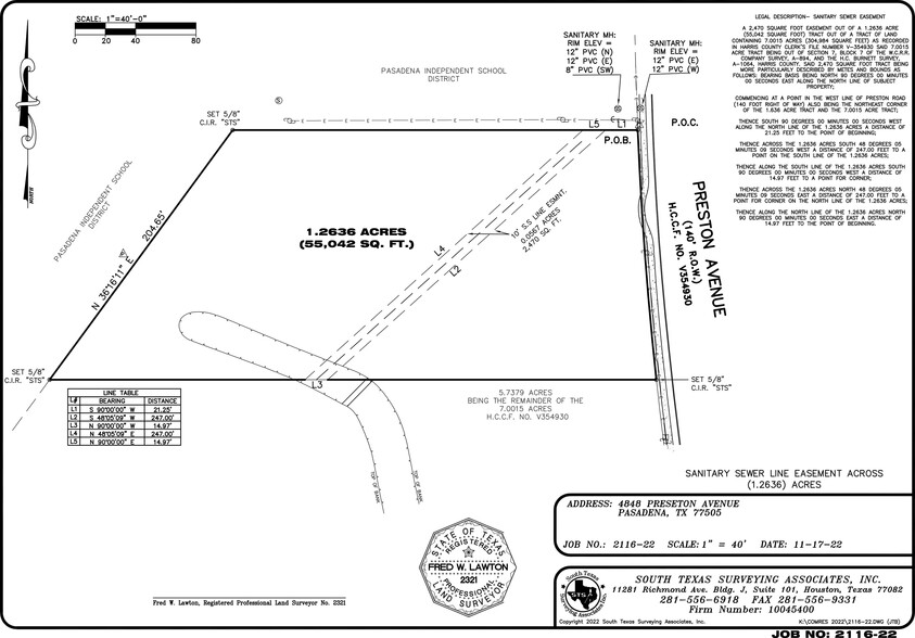 4700 Block Of Preston Ave, Pasadena, TX for sale - Site Plan - Image 3 of 4