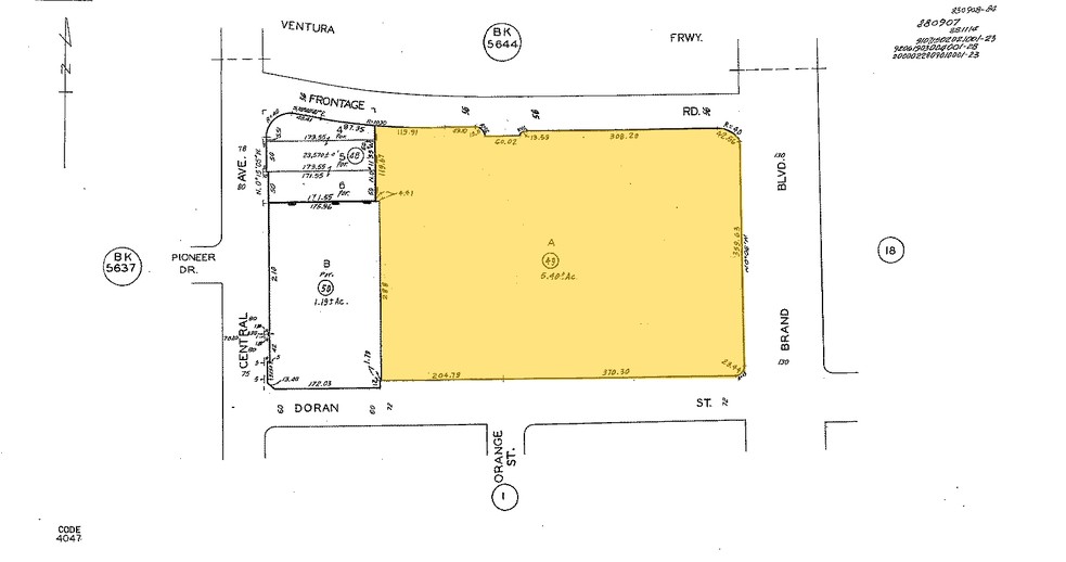 611 N Brand Blvd, Glendale, CA for rent - Plat Map - Image 2 of 21