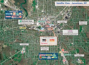 21-41 S Main St, Jamestown, NY for rent Aerial- Image 1 of 7