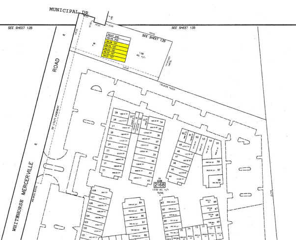 1301 Whitehorse Mercerville Rd, Hamilton, NJ for sale - Plat Map - Image 2 of 4