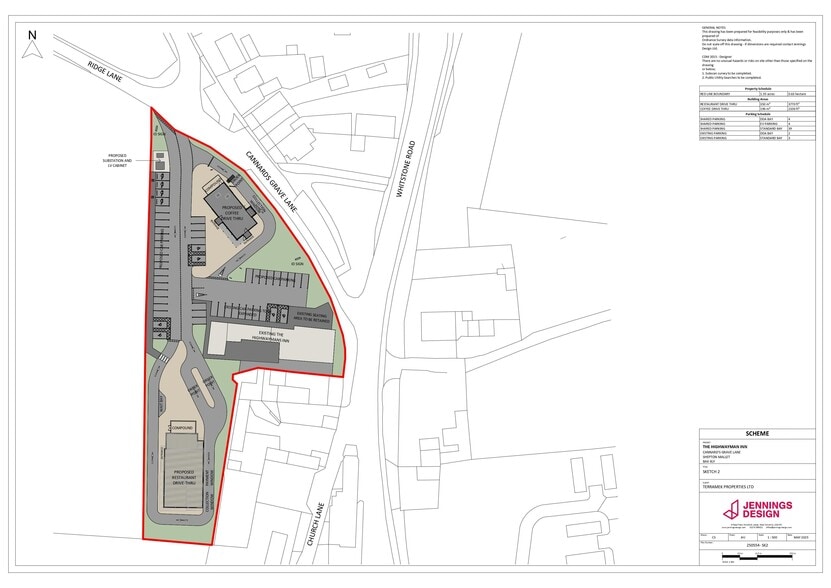 Cannards Grave Rd, Shepton Mallet to rent - Site Plan - Image 3 of 5