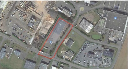 Moult-Chicheboville - Aerial  map view