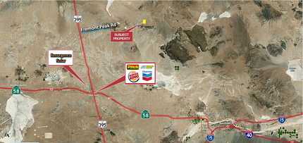 Fremont Peak Rd, Boron, CA - aerial  map view