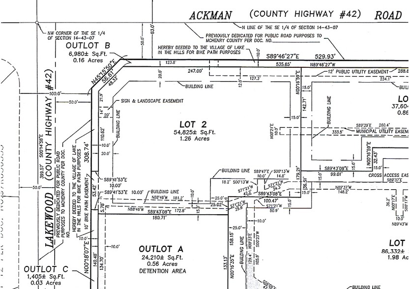 9581 Ackman Rd, Lake In The Hills, IL for rent - Site Plan - Image 2 of 8