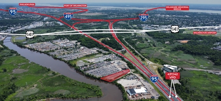 415 Old Airport Rd, New Castle, DE - AERIAL  map view - Image1