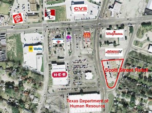 6057-6081 Scott St, Houston, TX - aerial  map view