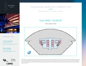 100 SE 2nd St, Miami, FL for rent Site Plan- Image 1 of 1