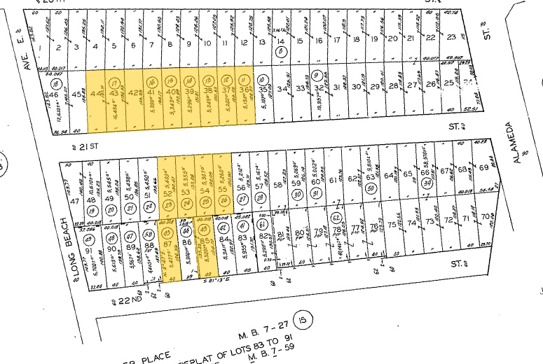 1732 E 21st St, Los Angeles, CA for rent - Plat Map - Image 2 of 10