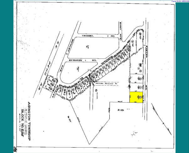 1409 Easton Rd, Abington, PA for sale - Plat Map - Image 1 of 1