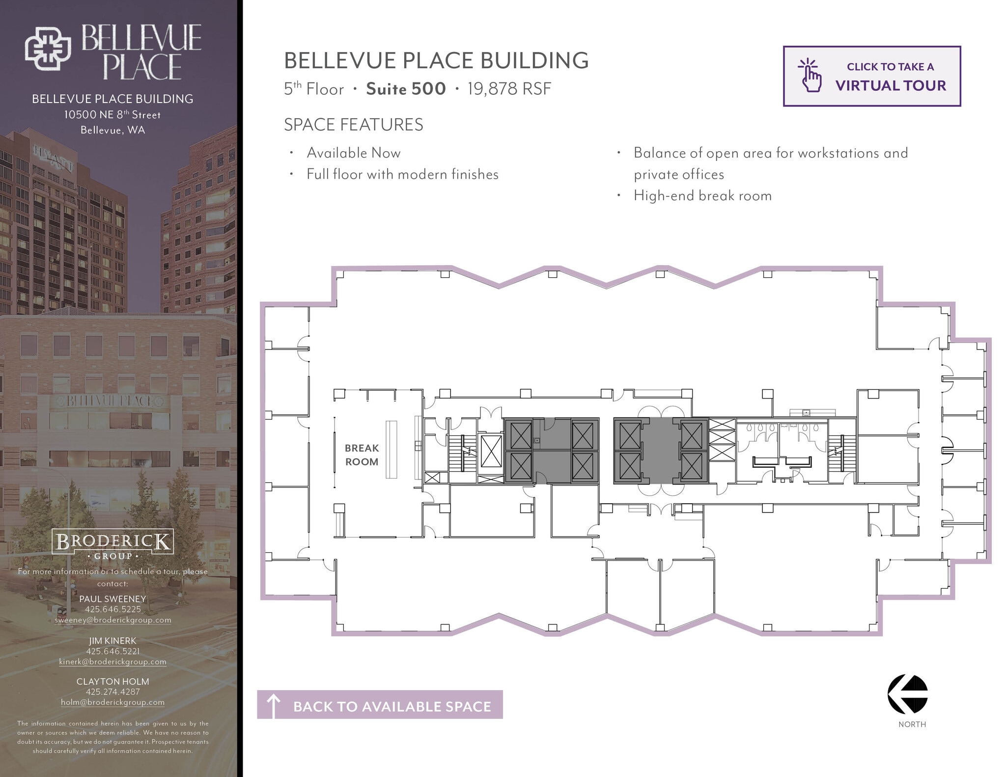 10500 NE 8th St, Bellevue, WA to rent Floor Plan- Image 1 of 1