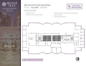 10500 NE 8th St, Bellevue, WA to rent Floor Plan- Image 1 of 1