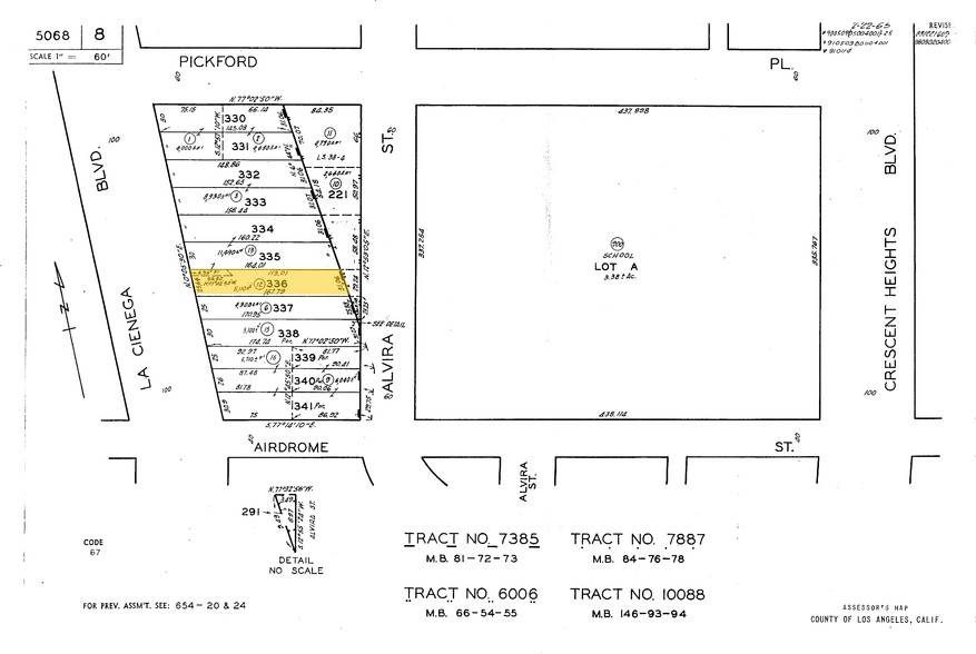 1646 S La Cienega Blvd, Los Angeles, CA for sale - Plat Map - Image 1 of 1