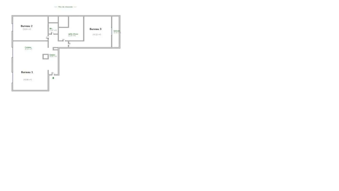 Office in Décines-Charpieu for sale Floor Plan- Image 1 of 2